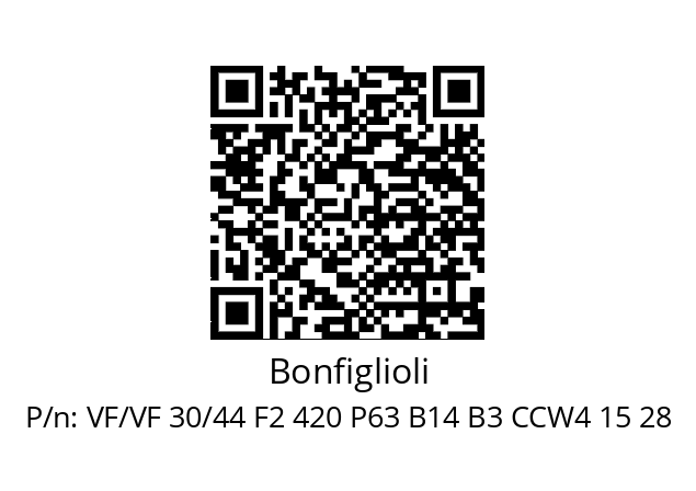   Bonfiglioli VF/VF 30/44 F2 420 P63 B14 B3 CCW4 15 28