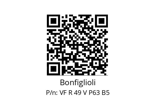   Bonfiglioli VF R 49 V P63 B5