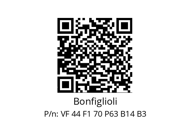   Bonfiglioli VF 44 F1 70 P63 B14 B3