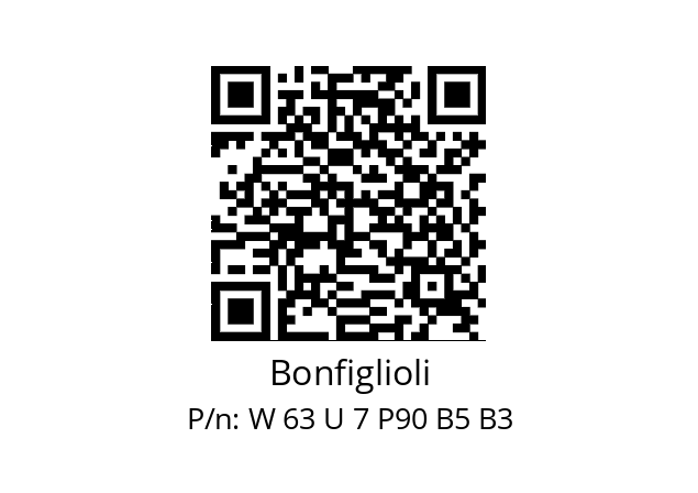   Bonfiglioli W 63 U 7 P90 B5 B3