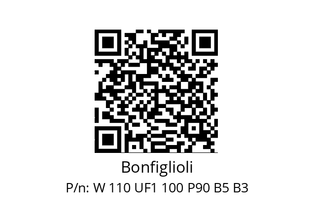   Bonfiglioli W 110 UF1 100 P90 B5 B3