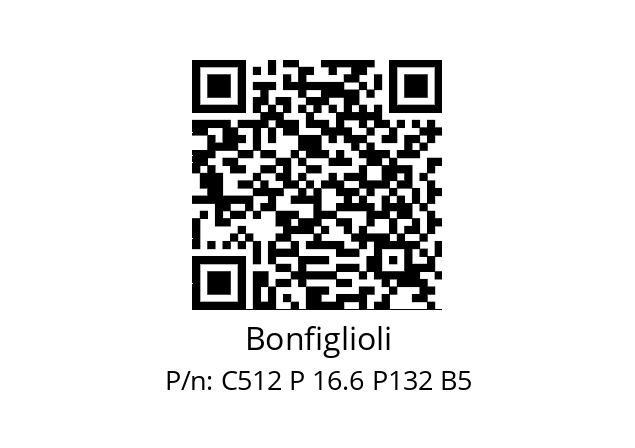   Bonfiglioli C512 P 16.6 P132 B5