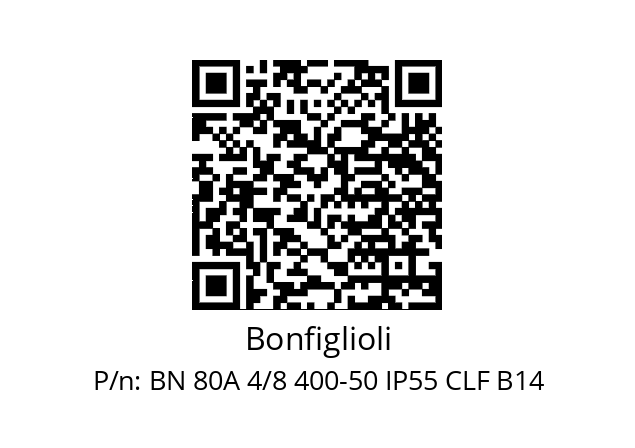   Bonfiglioli BN 80A 4/8 400-50 IP55 CLF B14