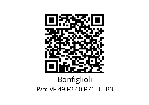   Bonfiglioli VF 49 F2 60 P71 B5 B3