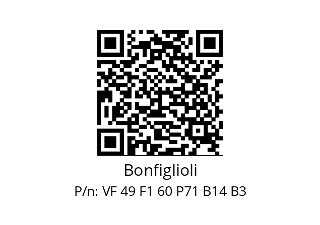   Bonfiglioli VF 49 F1 60 P71 B14 B3