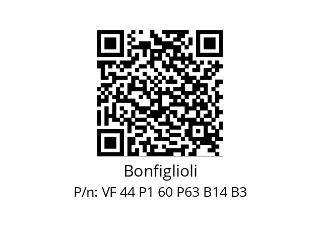   Bonfiglioli VF 44 P1 60 P63 B14 B3