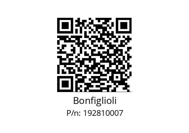   Bonfiglioli 192810007