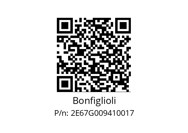   Bonfiglioli 2E67G009410017