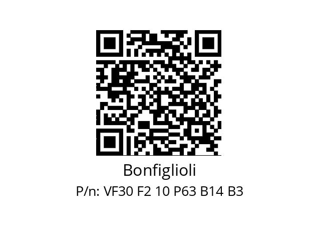   Bonfiglioli VF30 F2 10 P63 B14 B3