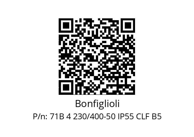   Bonfiglioli 71B 4 230/400-50 IP55 CLF B5