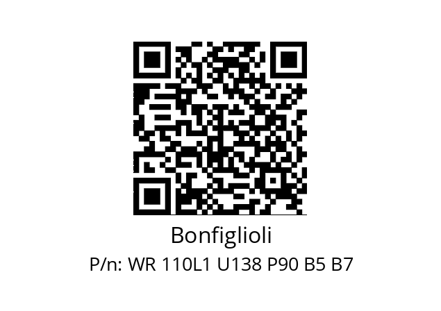   Bonfiglioli WR 110L1 U138 P90 B5 B7