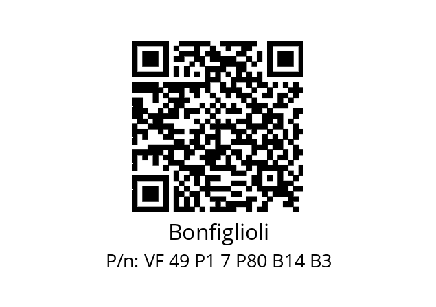   Bonfiglioli VF 49 P1 7 P80 B14 B3