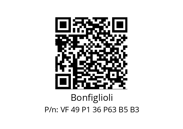   Bonfiglioli VF 49 P1 36 P63 B5 B3