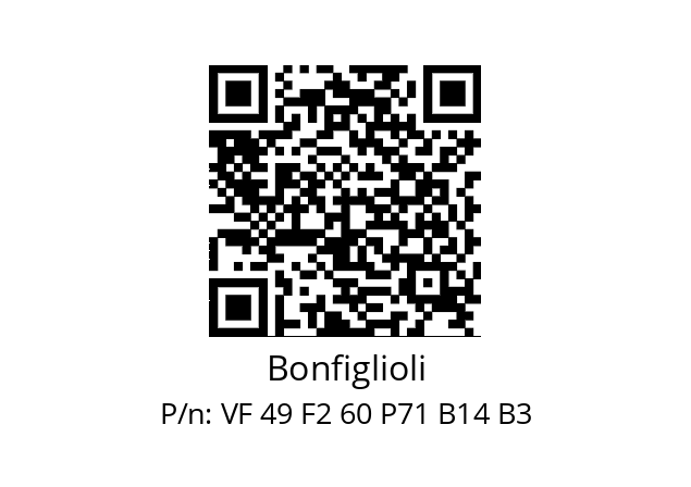   Bonfiglioli VF 49 F2 60 P71 B14 B3