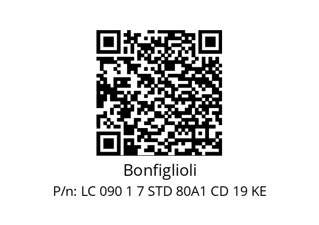   Bonfiglioli LC 090 1 7 STD 80A1 CD 19 KE