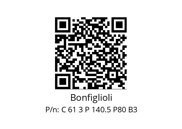   Bonfiglioli C 61 3 P 140.5 P80 B3