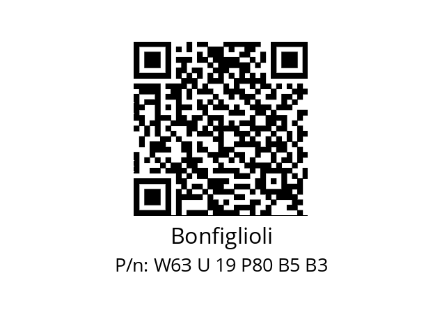   Bonfiglioli W6З U 19 Р80 В5 В3