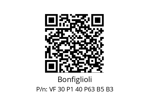   Bonfiglioli VF 30 P1 40 P63 B5 B3