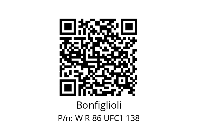   Bonfiglioli W R 86 UFC1 138