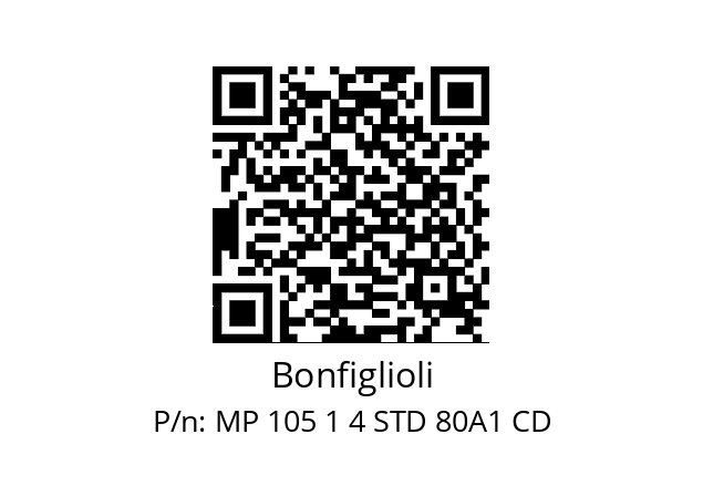   Bonfiglioli MP 105 1 4 STD 80A1 CD