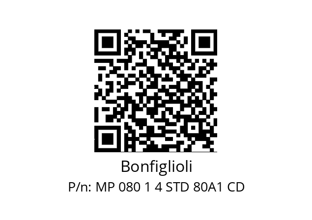   Bonfiglioli MP 080 1 4 STD 80A1 CD