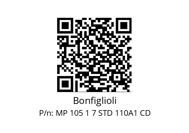   Bonfiglioli MP 105 1 7 STD 110A1 CD