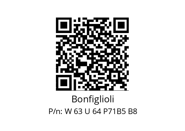   Bonfiglioli W 63 U 64 P71B5 B8