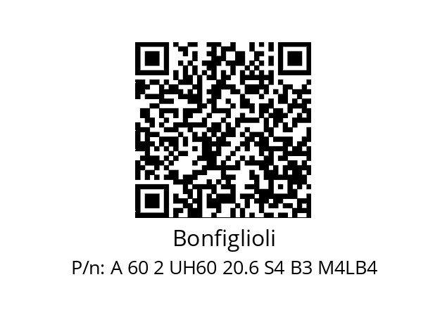   Bonfiglioli A 60 2 UH60 20.6 S4 B3 M4LB4