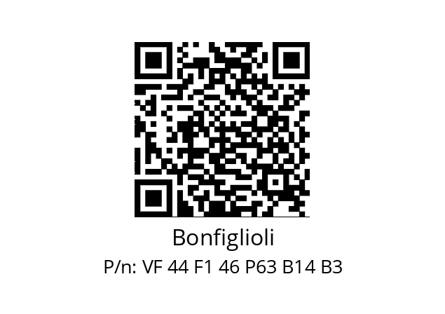   Bonfiglioli VF 44 F1 46 P63 B14 B3