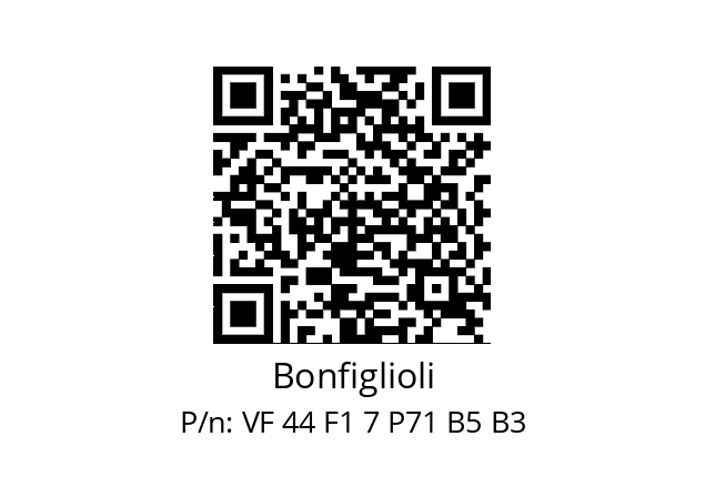   Bonfiglioli VF 44 F1 7 P71 B5 B3