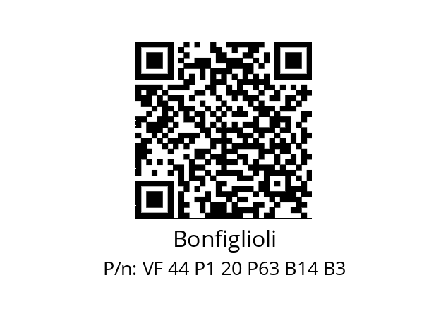   Bonfiglioli VF 44 P1 20 P63 B14 B3