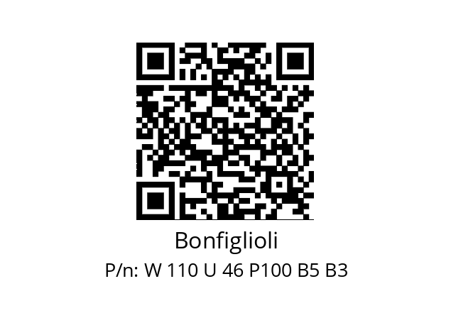   Bonfiglioli W 110 U 46 P100 B5 B3