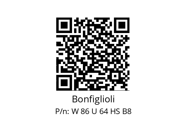   Bonfiglioli W 86 U 64 HS B8