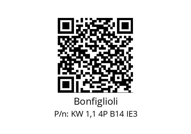   Bonfiglioli KW 1,1 4P B14 IE3