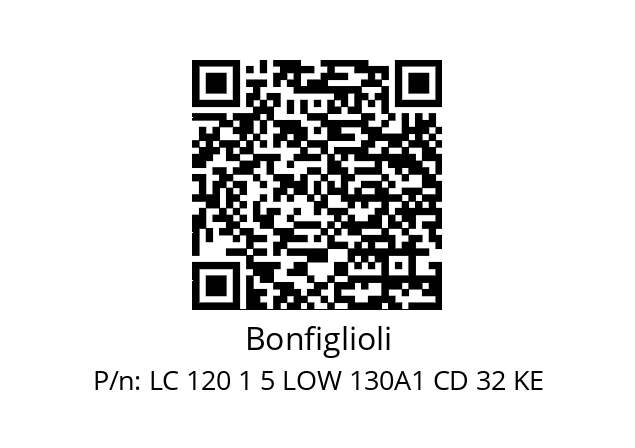   Bonfiglioli LC 120 1 5 LOW 130A1 CD 32 KE