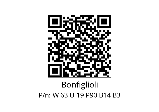   Bonfiglioli W 63 U 19 P90 B14 B3