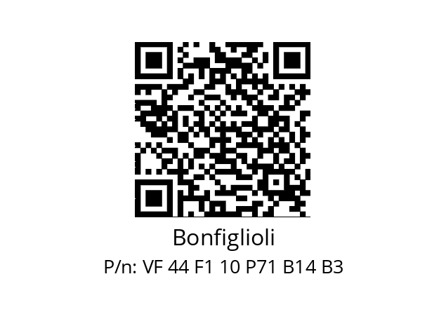   Bonfiglioli VF 44 F1 10 P71 B14 B3