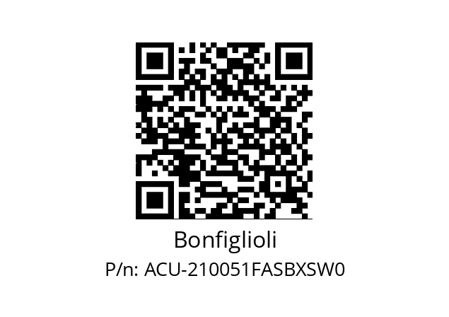   Bonfiglioli ACU-210051FASBXSW0