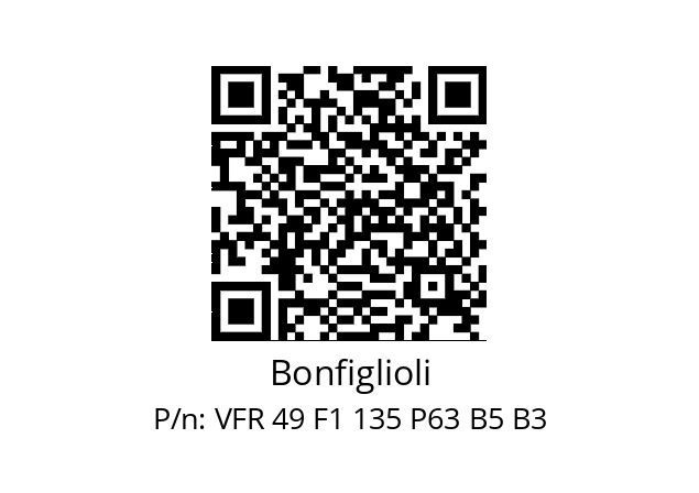   Bonfiglioli VFR 49 F1 135 P63 B5 B3