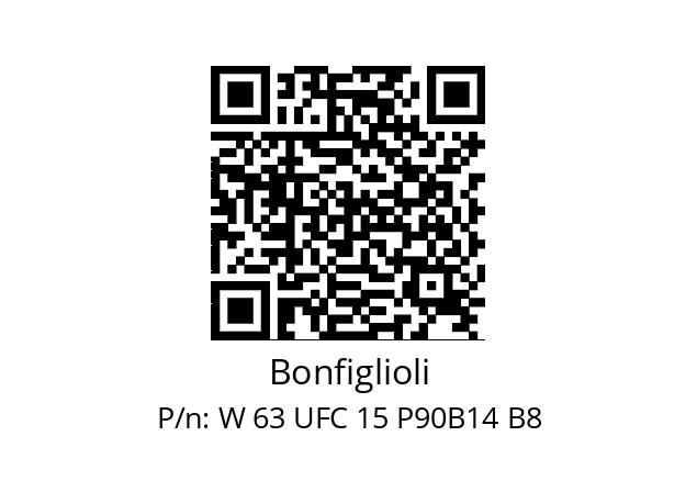   Bonfiglioli W 63 UFC 15 P90B14 B8