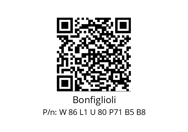   Bonfiglioli W 86 L1 U 80 P71 B5 B8