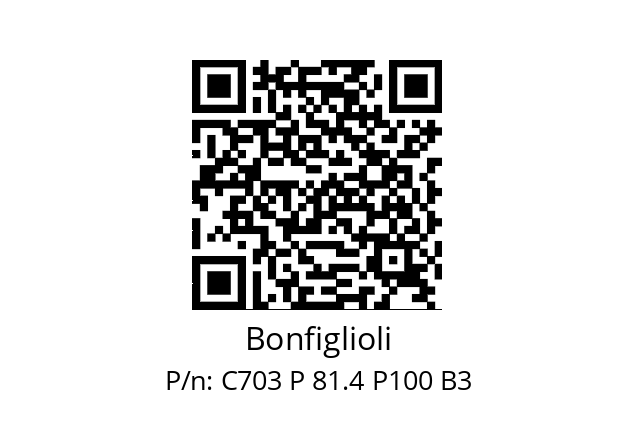   Bonfiglioli C703 P 81.4 P100 B3