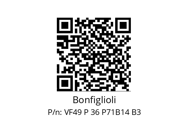   Bonfiglioli VF49 P 36 P71B14 B3