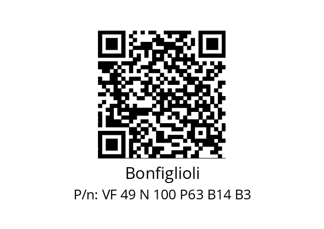   Bonfiglioli VF 49 N 100 P63 B14 B3