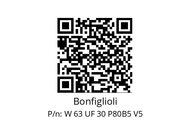   Bonfiglioli W 63 UF 30 P80B5 V5