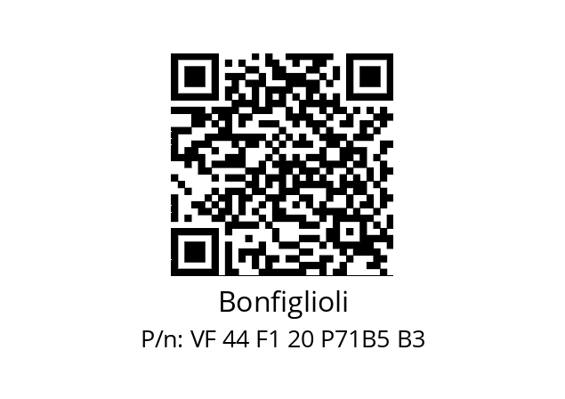   Bonfiglioli VF 44 F1 20 P71B5 B3