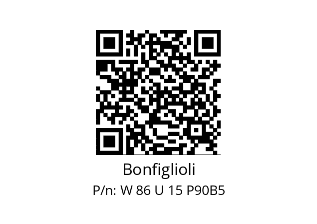   Bonfiglioli W 86 U 15 P90B5