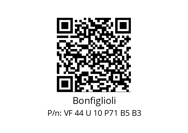   Bonfiglioli VF 44 U 10 P71 B5 B3