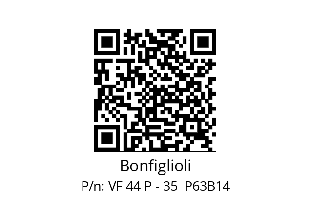   Bonfiglioli VF 44 P - 35  P63B14