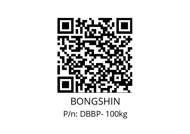   BONGSHIN DBBP- 100kg